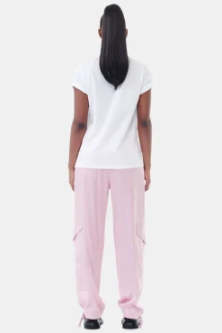 GANNI Små Gaver | Plus Size Klær<Basic Jersey Cocktail Relaxed-T-skjorte BrightWhite