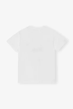 GANNI Små Gaver | Plus Size Klær<Basic Jersey Cocktail Relaxed-T-skjorte BrightWhite