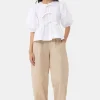 GANNI Plus Size Klær | Bukser<Beige Elasticated Curve-bukse Safari