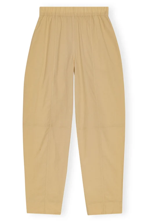 GANNI Plus Size Klær | Bukser<Beige Elasticated Curve-bukse Safari