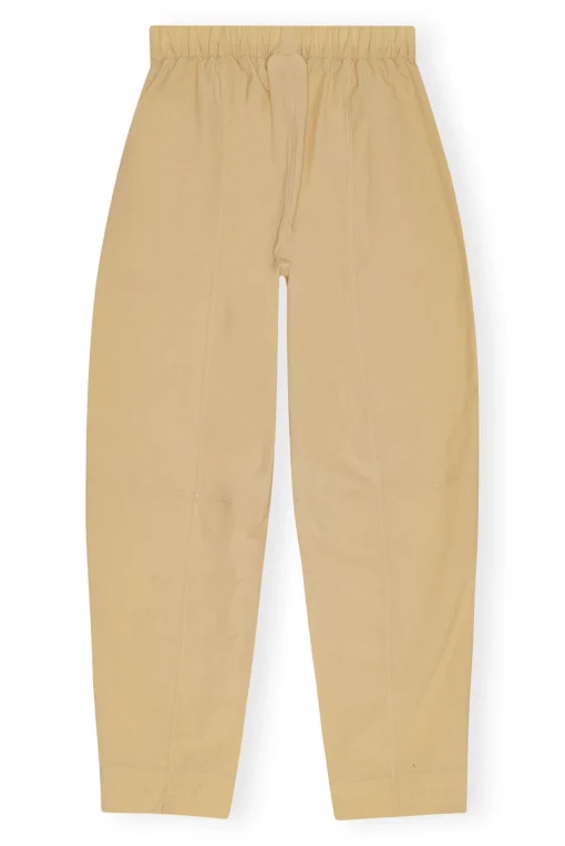 GANNI Plus Size Klær | Bukser<Beige Elasticated Curve-bukse Safari