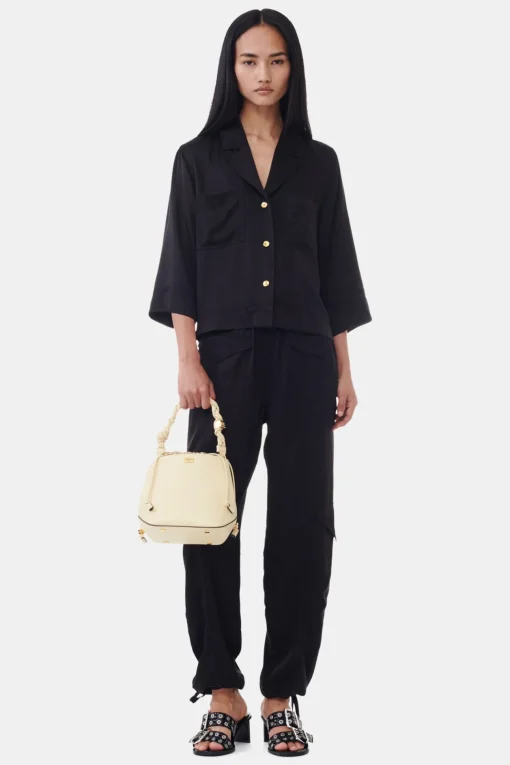 GANNI Crossbody Vesker | Håndvesker<Beige Bou Bucket Bag YellowCream