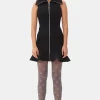 GANNI Kjoler<Bonded Crepe Mini-kjole Black
