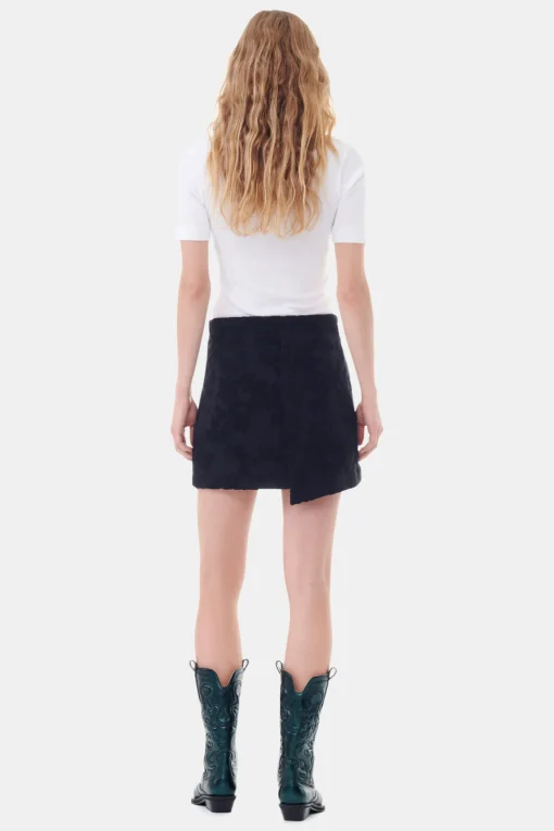 GANNI Dresstoff | Sett<Boucle Jacquard Suiting Mini-skjørt Black