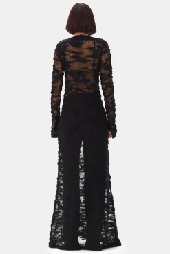 GANNI Kjoler<Boucle Maxi-kjole Black
