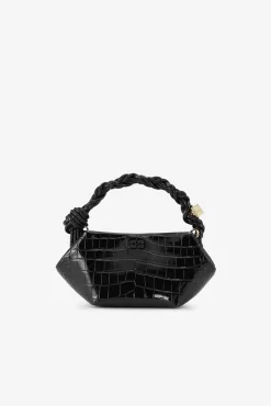 GANNI Crossbody Vesker | Håndvesker<Croco Patent Mini Bou Bag Black