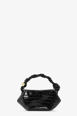 GANNI Crossbody Vesker | Håndvesker<Croco Patent Mini Bou Bag Black