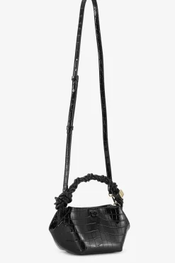 GANNI Crossbody Vesker | Håndvesker<Croco Patent Mini Bou Bag Black