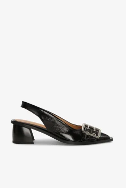 GANNI Sko | Hæler<Feminine Buckle Slingback-pumps Black