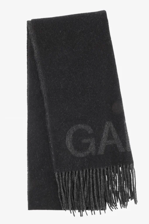 GANNI Vintertilbehør | Skjerf<Fringed-skjerf Black