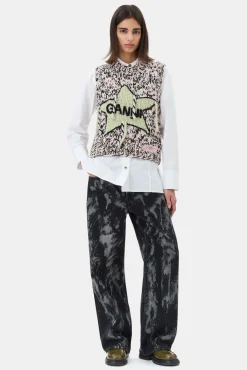 GANNI Sett | Jeans<Black Heavy Denim Izey-jeans WashedBlack/Black