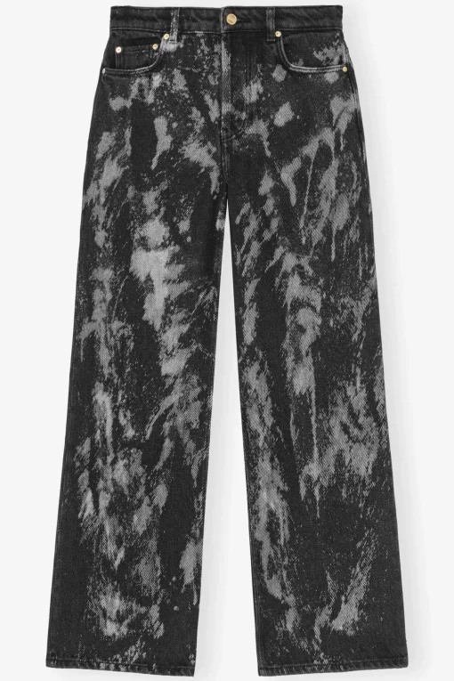 GANNI Sett | Jeans<Black Heavy Denim Izey-jeans WashedBlack/Black