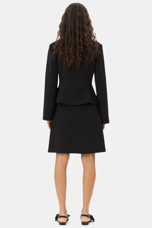 GANNI Dresstoff | Sett<Light Twill Suiting-blazer Black