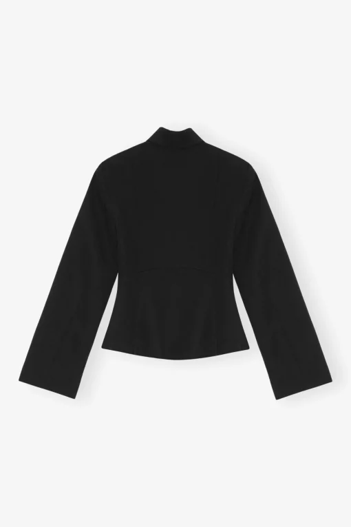 GANNI Dresstoff | Sett<Light Twill Suiting-blazer Black