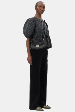 GANNI Små Gaver | Crossbody Vesker<Mini Top Handle Apo-G-veske Black