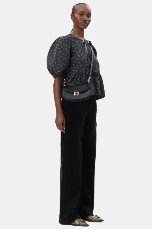 GANNI Små Gaver | Crossbody Vesker<Mini Top Handle Apo-G-veske Black