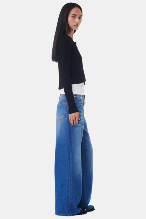 GANNI Strikkeplagg<Open-front-cardigan Black