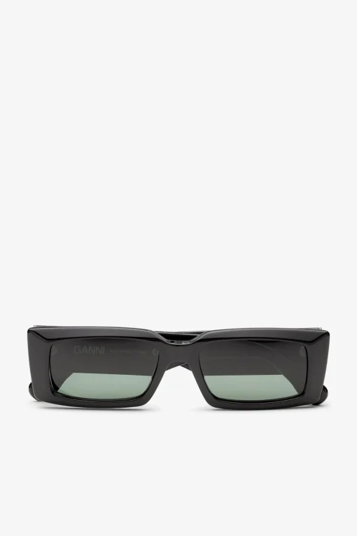 GANNI Solbriller<Rectangular-solbriller Black
