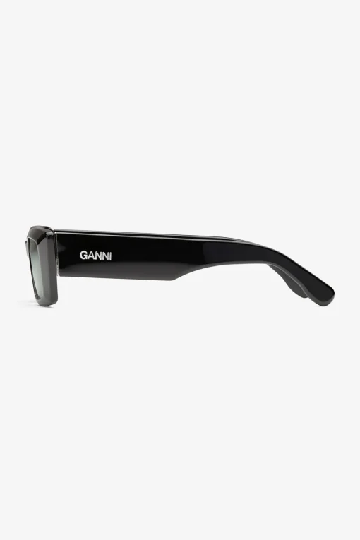 GANNI Solbriller<Rectangular-solbriller Black