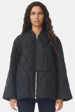 GANNI Kåper & Jakker<Ripstop Quilt-jakke Black