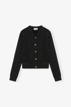 GANNI Strikkeplagg<Sparkle-cardigan Black