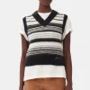 GANNI Plus Size Klær | Strikkeplagg<Stripe-vest Black
