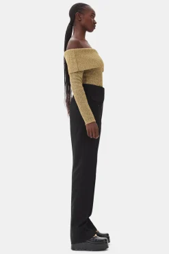 GANNI Dresstoff | Sett<Suiting-bukse Black