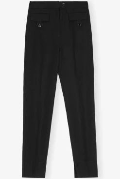 GANNI Dresstoff | Sett<Suiting-bukse Black