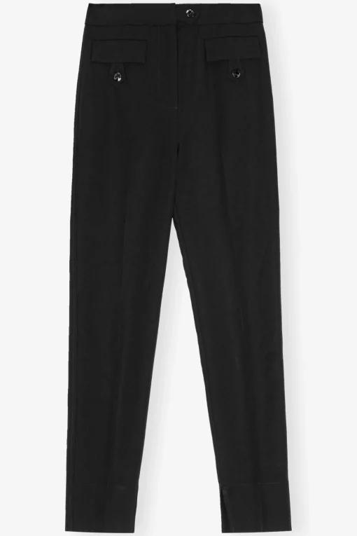 GANNI Dresstoff | Sett<Suiting-bukse Black