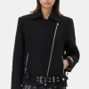 GANNI Ganni Exclusives | Kåper & Jakker<Textured Boucle Wool-jakke Black