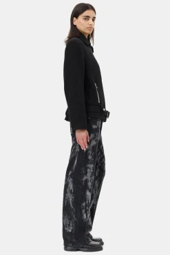 GANNI Ganni Exclusives | Kåper & Jakker<Textured Boucle Wool-jakke Black
