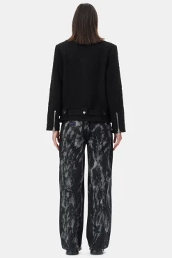 GANNI Ganni Exclusives | Kåper & Jakker<Textured Boucle Wool-jakke Black
