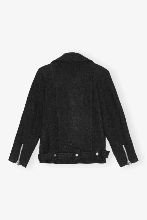GANNI Ganni Exclusives | Kåper & Jakker<Textured Boucle Wool-jakke Black