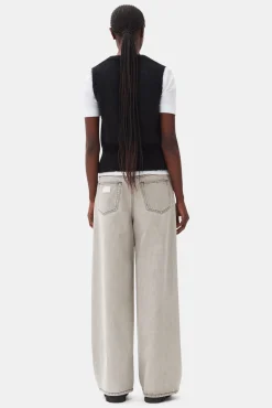GANNI Ganni Exclusives | Strikkeplagg<Tie String-vest Black