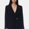 GANNI Dresstoff | Sett<Viscose Boxy-blazer Black