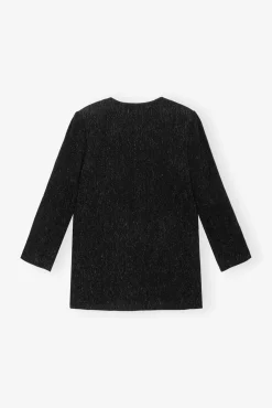 GANNI Dresstoff | Sett<Viscose Boxy-blazer Black
