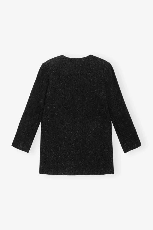 GANNI Dresstoff | Sett<Viscose Boxy-blazer Black