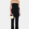 GANNI Plus Size Klær | Dresstoff<Viscose Stretch Flared-bukser Black