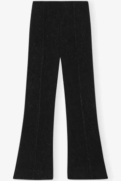 GANNI Plus Size Klær | Dresstoff<Viscose Stretch Flared-bukser Black