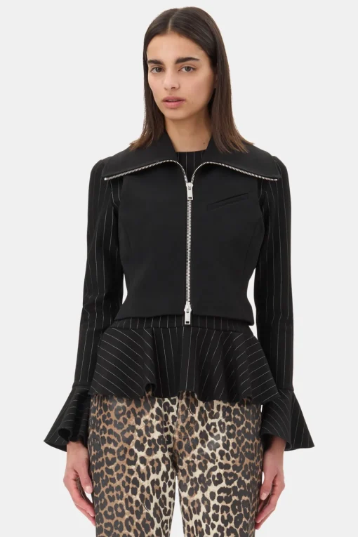 GANNI Ganni Exclusives | Kåper & Jakker<Zip-vest Black