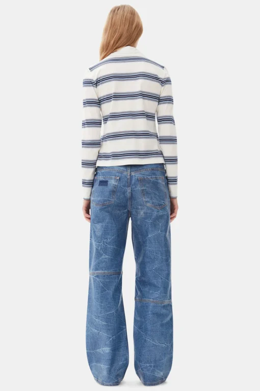 GANNI Sett | Jeans<Blue Foil Izey-jeans MidBlueStone