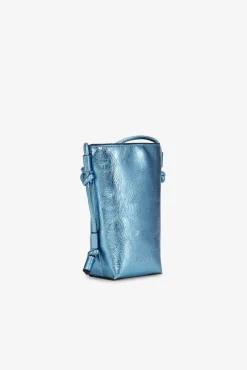 GANNI Mini Vesker | Crossbody Vesker<Blue Metallic Bou-crossbodyveske BlueCuracao