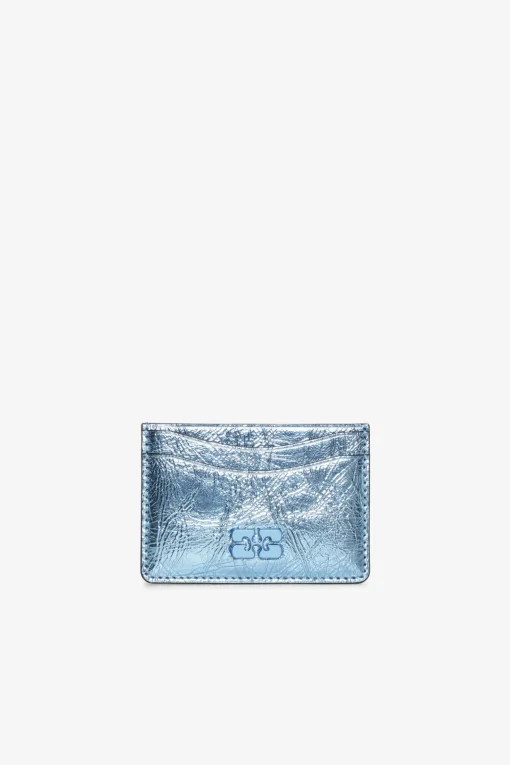 GANNI Små Gaver | Ganni Exclusives<Blue Metallic Bou-kortholder BlueCuracao