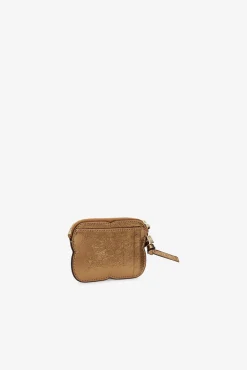 GANNI Lommebøker<Metallic Bou Zipped-lommebok Bronze