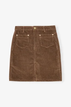 GANNI Sett | Skjørt<Brown Corduroy-skjørt RainDrum
