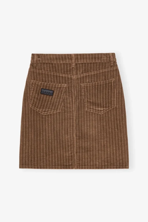 GANNI Sett | Skjørt<Brown Corduroy-skjørt RainDrum