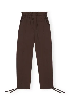 GANNI Sett | Bukser<Brown Drapey Melange Elasticated Waist-bukser Mole