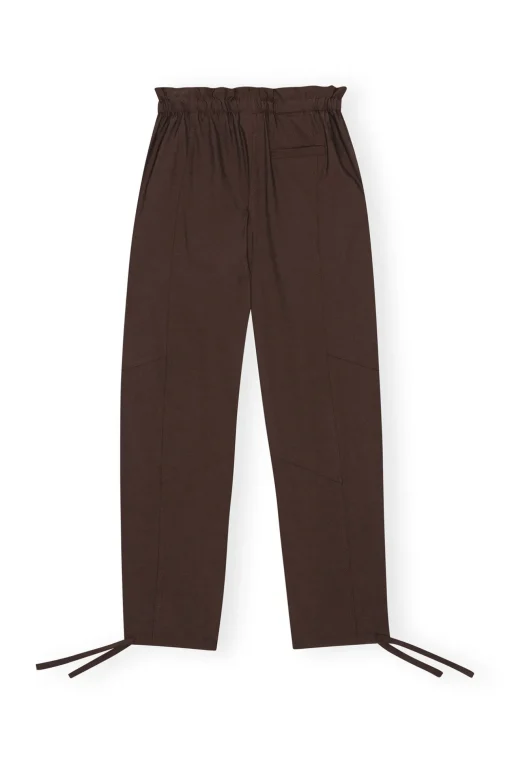 GANNI Sett | Bukser<Brown Drapey Melange Elasticated Waist-bukser Mole
