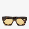 GANNI Solbriller<Brown Oversized Sunglasses BrandyBrown