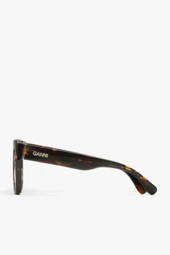GANNI Solbriller<Brown Oversized Sunglasses BrandyBrown